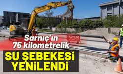 Sarnıç’ın 75 kilometrelik su şebekesi yenilendi
