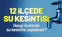 İzmir'de 12 ilçede su kesintisi: Hangi ilçelerde su kesintisi yapılacak?