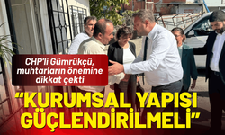 CHP'li Gümrükçü, muhtarların önemine dikkat çekti