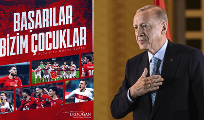 Cumhurbaşkanı Erdoğan’dan A Millilere tebrik mesajı