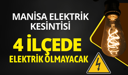 Manisa elektrik kesintisi... 10 Haziran Çarşamba hangi ilçelerde kesinti olacak?