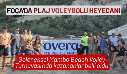 Foça Mambo Beach Volley Turnuvası'nda kazananlar belli oldu