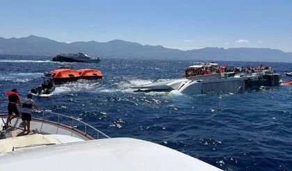 Girne açıklarında 267 kişiyi taşıyan yolcu gemisi alabora oldu