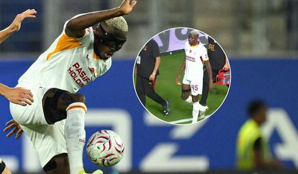 Victor Osimhen devam edemedi