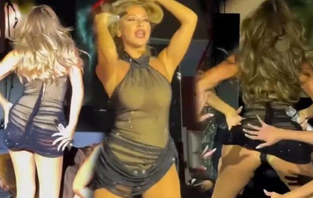 Hadise, Antalya sahnesinde bir an olsun yerinde durmadı