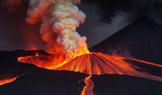 Japonya'da Sakurajima Yanardağı'nda patlama