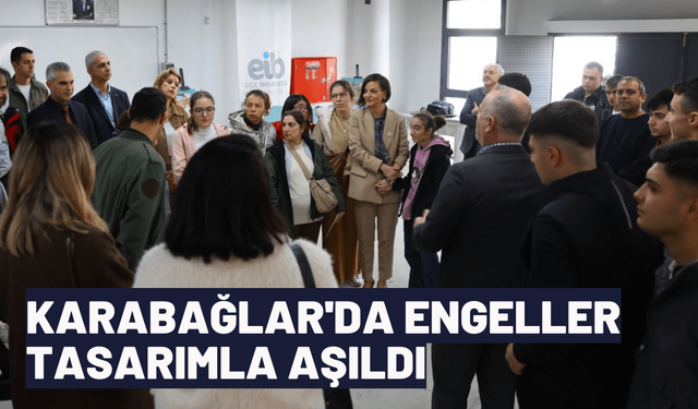Karabağlar'da engeller tasarımla aşıldı
