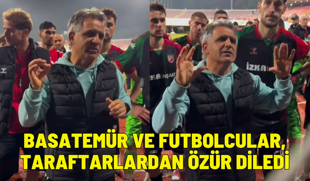 Karşıyaka'da Basatemür ve futbolcular, taraftarlardan özür diledi