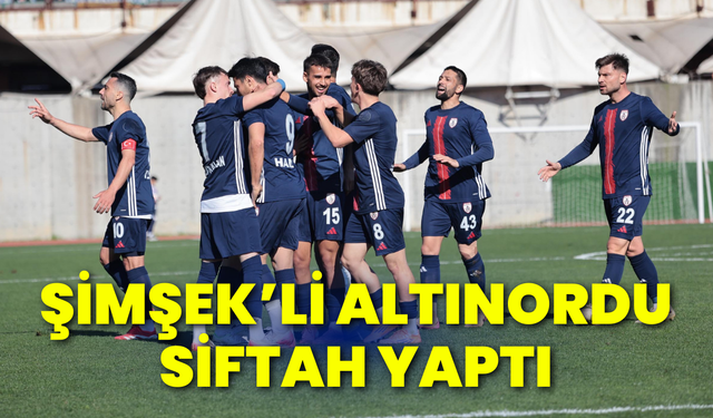 Altınordu'da Şimşek’le ilk sınavdan puan çıktı