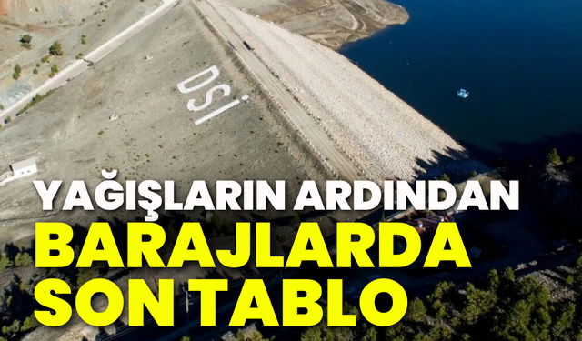 Yağışların ardından İzmir barajlarında son tablo