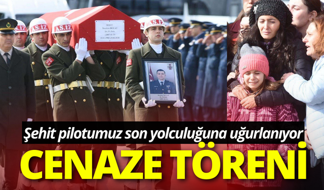 Şehit pilotumuza uğurlama töreni