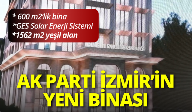 AK Parti İzmir'in yeni il binası paylaşıldı