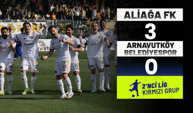 Aliağa FK: 3 – Arnavutköy Belediyespor: 0
