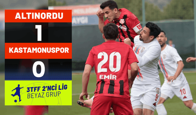 Altınordu: 1 - Kastamonuspor: 0