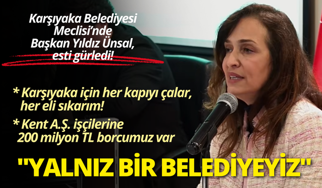 Başkan Yıldız Ünsal, meclis toplantısında esti gürledi!