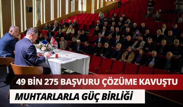 İzmir'de 49 bin 275 başvuru çözüme kavuştu