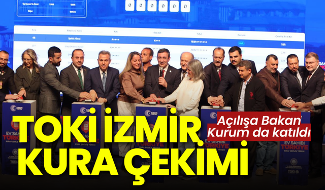 TOKİ İzmir'de kura çekimi törenle başladı