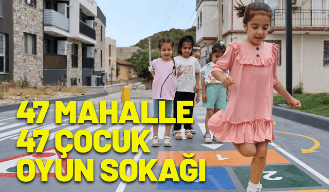 Buca'da 47 mahalle 47 çocuk oyun sokağı