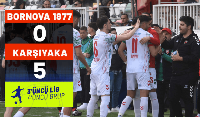 Bornova 1877: 0 - Karşıyaka: 5