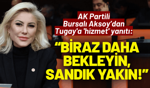 AK Partili Bursalı'dan Tugay'a 'hizmet' yanıtı: Biraz daha bekleyin, sandık yakın!