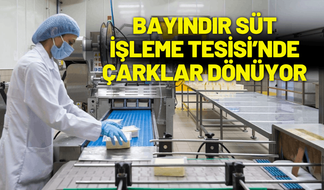 Bayındır Süt İşleme Tesisi’nde çarklar dönüyor