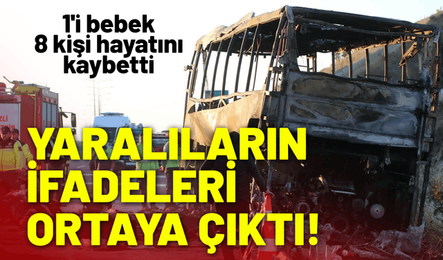 İzmir otobüs kazasında yaralıların ifadeleri ortaya çıktı!