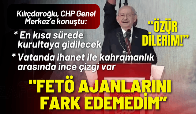 Kemal Kılıçdaroğlu: En kısa sürede kurultaya gidilecek