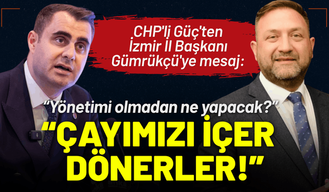 CHP'li Güç'ten Gümrükçü'ye mesaj: Çayımızı içer dönerler!