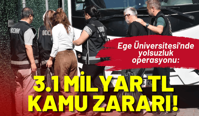Ege Üniversitesi'nde yolsuzluk operasyonu: Şüpheliler adliyede
