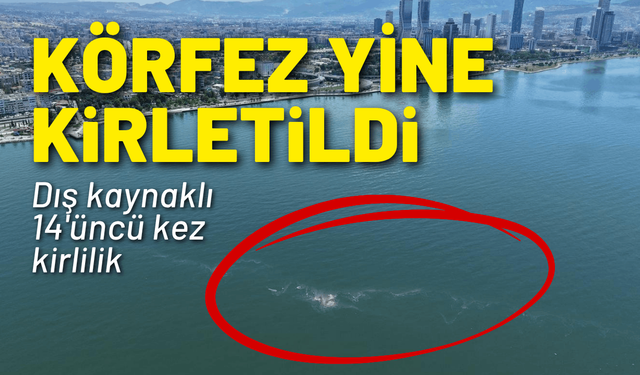 İzmir Körfezi 14’üncü kez kirletildi