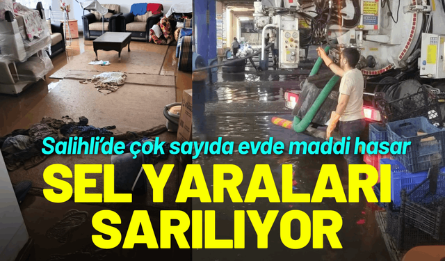 Büyükşehir'den Salihli’deki sel mağdurlarına destek