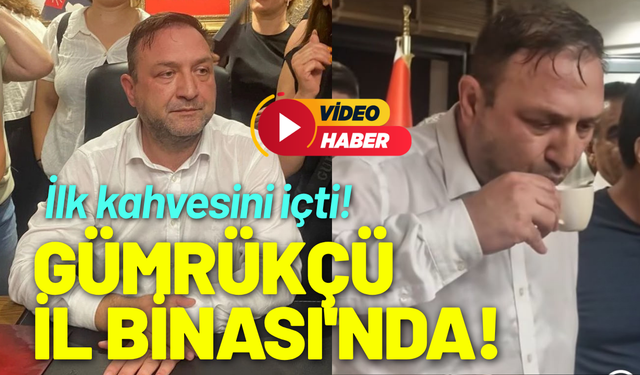 Utku Gümrükçü CHP İzmir İl Binası'nda!