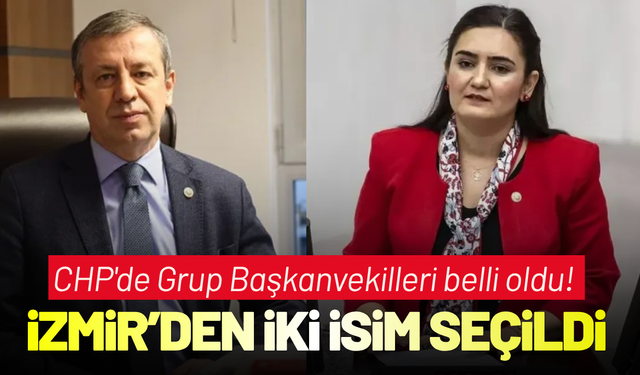 CHP'de Grup Başkanvekilleri belli oldu! İzmir'den iki isim seçildi