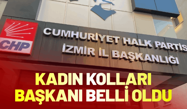 CHP İzmir'in Kadın Kolları Başkanı belli oldu