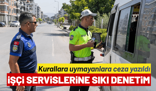 Büyükşehir’den işçi servislerine sıkı denetim