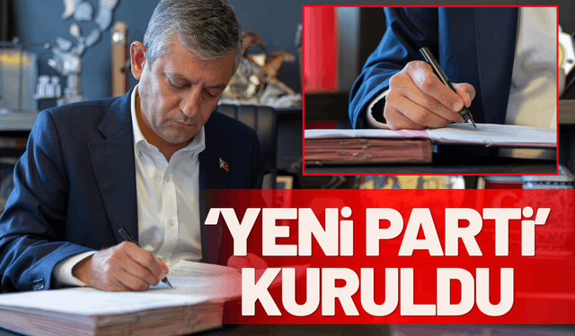 Özgür Özel'in partisinin adı 'Yeni Parti' oldu