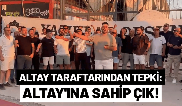 Altay taraftarından tepki:  İzmir uyuma, Altay'ına sahip çık!