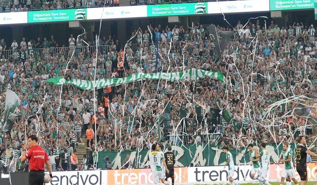 Bursaspor maçındaki taraftar sayısında rekor!