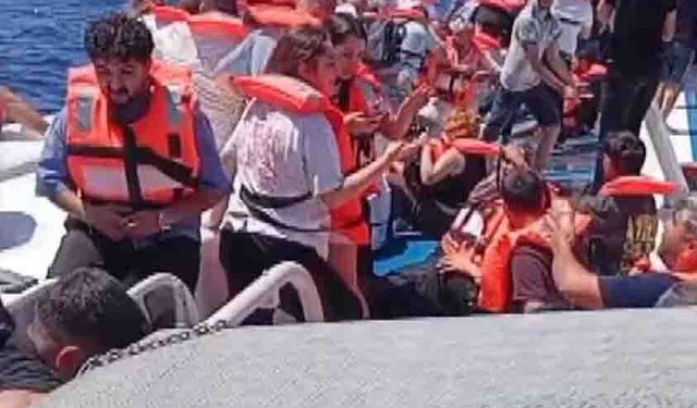 Girne'de alabora olan gemideki çocuğu kurtardığı anları anlattı