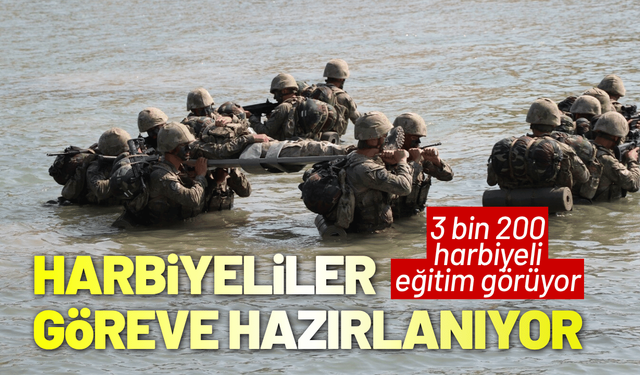 Harbiyeliler zorlu eğitimlerle göreve hazırlanıyor