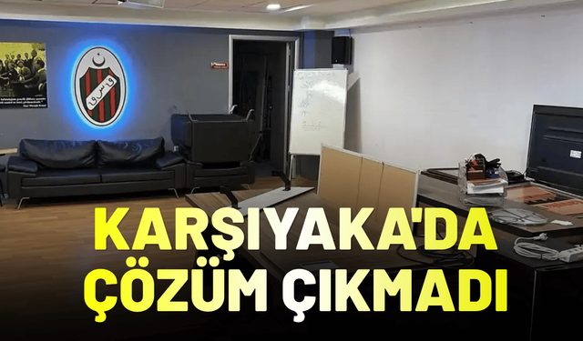 Karşıyaka'da salon için çözüm çıkmadı