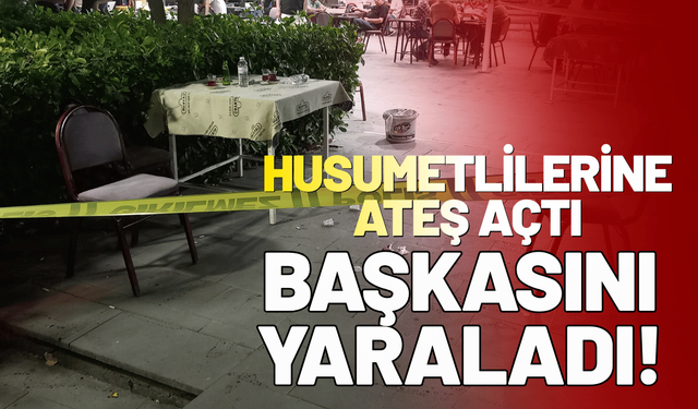 Husumetlilerine çay bahçesinde ateş açtı, başkasını yaraladı!