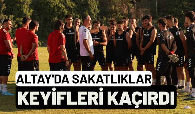 Altay'da sakatlıklar keyifleri kaçırdı