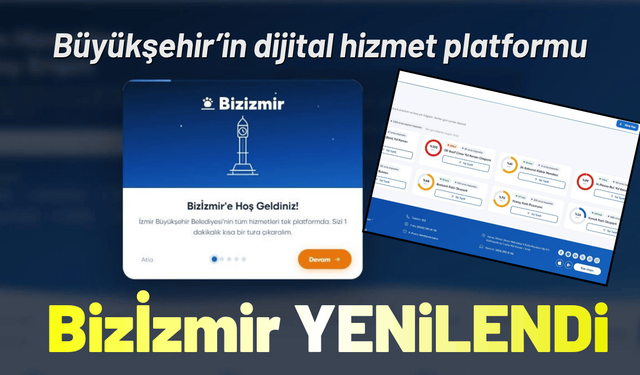 Büyükşehir’in dijital hizmet platformu Bizİzmir yenilendi