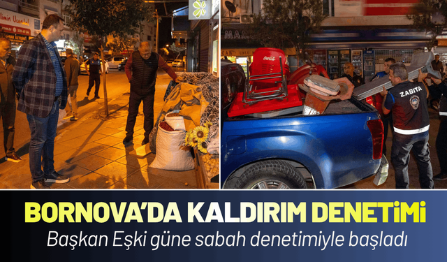 Bornova'da kaldırımlar özgürleşiyor