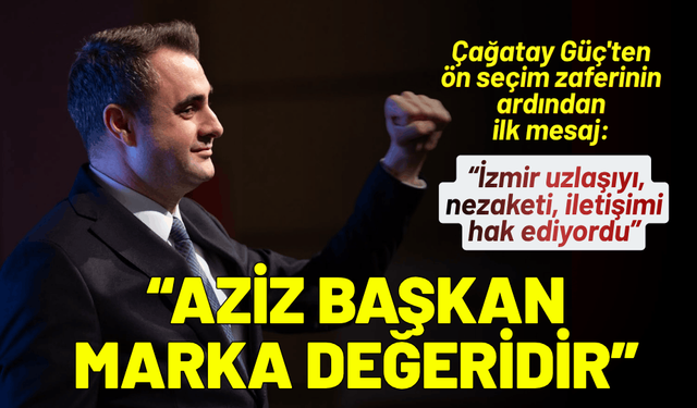 Çağatay Güç'ten zaferin ardından ilk mesaj: Aziz Başkan bir marka değeridir