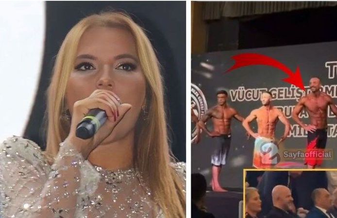 Okan Kurt milli takım seçmelerinde yarıştı! Demet Akalın tribünden izledi