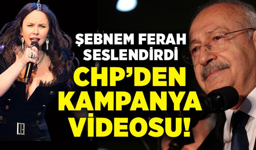 CHP’nin kampanya videosunu Şebnem Ferah seslendirdi! 