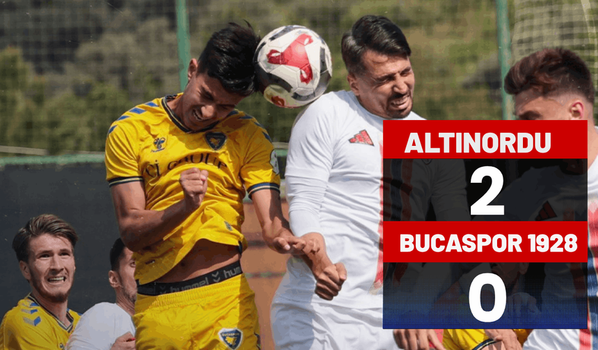 Altınordu: 2 - Bucaspor 1928: 0