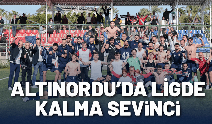 Altınordu ligde kaldı